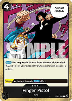 Finger Pistol (EB01-051) (V.1) - The Best Vol.2 (Rare) [PRB02-EB01-051] - Cards Beyond