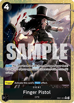 Finger Pistol (EB01-051) (V.2) - The Best Vol.2 (Alternate Art) [PRB02-EB01-051] - Cards Beyond