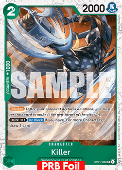 Killer (OP01-039) (V.2) - The Best Vol.2 (Uncommon) [PRB02-OP01-039] - Cards Beyond