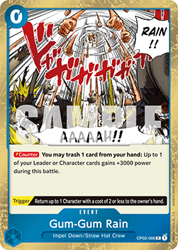 Gum-Gum Rain (OP02-068) (V.1) - The Best Vol.2 (Rare) [PRB02-OP02-068] - Cards Beyond