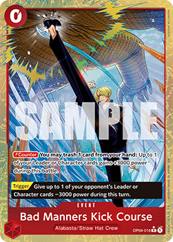Bad Manners Kick Course (OP04-016) (V.2) - The Best Vol.2 (Alternate Art) [PRB02-OP04-016] - Cards Beyond