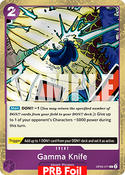 Gamma Knife (OP05-077) (V.2) - The Best Vol.2 (Common) [PRB02-OP05-077] - Cards Beyond