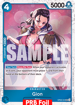 Gion (OP06-044) (V.2) - The Best Vol.2 (Uncommon) [PRB02-OP06-044] - Cards Beyond