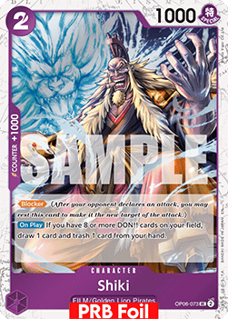 Shiki (OP06-073) (V.2) - The Best Vol.2 (Uncommon) [PRB02-OP06-073] - Cards Beyond