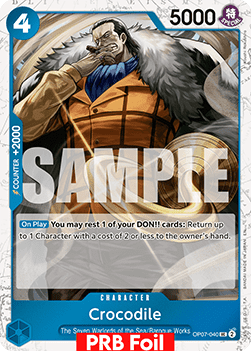 Crocodile (OP07-040) (V.2) - The Best Vol.2 (Uncommon) [PRB02-OP07-040] - Cards Beyond