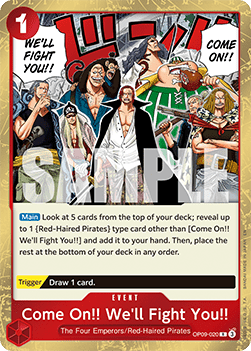 Come On!! We'll Fight You!! (OP09-020) (V.1) - The Best Vol.2 (Rare) [PRB02-OP09-020] - Cards Beyond