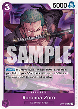 Roronoa Zoro (OP09-076) (V.1) - The Best Vol.2 (Rare) [PRB02-OP09-076] - Cards Beyond