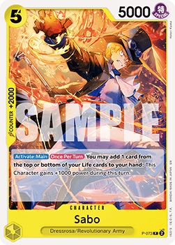 Sabo (P-073) (V.1) - The Best Vol.2 (Promo) [PRB02-P-073] - Cards Beyond