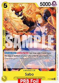Sabo (P-073) (V.2) - The Best Vol.2 (Promo) [PRB02-P-073] - Cards Beyond