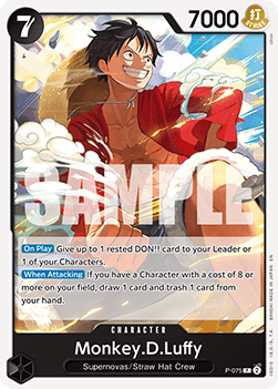 Monkey.D.Luffy (P-075) (V.1) - The Best Vol.2 (Promo) [PRB02-P-075] - Cards Beyond