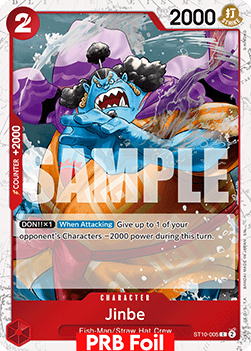 Jinbe (ST10-005) (V.2) - The Best Vol.2 (Common) [PRB02-ST10-005] - Cards Beyond