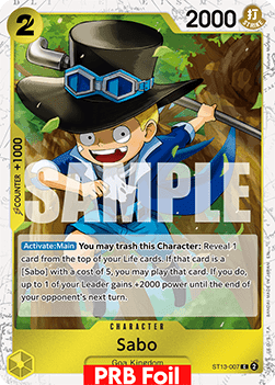 Sabo (ST13-007) (V.2) - The Best Vol.2 (Common) [PRB02-ST13-007] - Cards Beyond