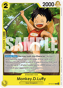 Monkey.D.Luffy (ST13-014) (V.1) - The Best Vol.2 (Common) [PRB02-ST13-014] - Cards Beyond