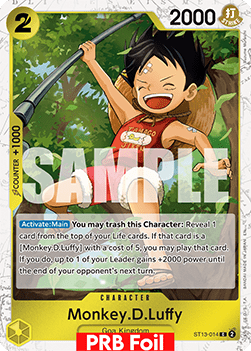 Monkey.D.Luffy (ST13-014) (V.2) - The Best Vol.2 (Common) [PRB02-ST13-014] - Cards Beyond