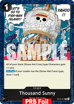 Thousand Sunny (ST14-017) (V.2) - The Best Vol.2 (Common) [PRB02-ST14-017] - Cards Beyond