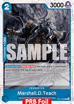 Marshall.D.Teach (ST17-005) (V.2) - The Best Vol.2 (Common) [PRB02-ST17-005] - Cards Beyond