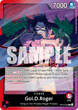 Gol.D.Roger (OP13-003) (V.1) - Carrying on his Will (Leader) [OP13-003] - Cards Beyond