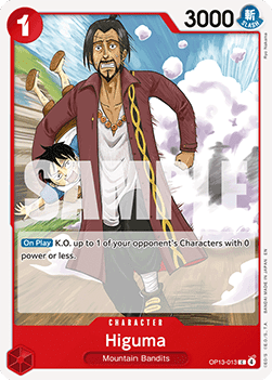 Higuma (OP13-013) - Carrying on his Will (Common) [OP13-013] - Cards Beyond