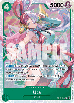 Uta (OP13-023) (V.1) - Carrying on his Will (Super Rare) [OP13-023] - Cards Beyond