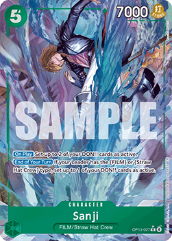 Sanji (OP13-027) (V.2) - Carrying on his Will (Alternate Art) [OP13-027] - Cards Beyond