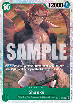 Shanks (OP13-028) (V.1) - Carrying on his Will (Super Rare) [OP13-028] - Cards Beyond