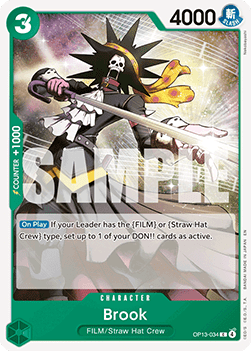 Brook (OP13-034) - Carrying on his Will (Common) [OP13-034] - Cards Beyond