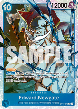 Edward.Newgate (OP13-042) (V.1) - Carrying on his Will (Super Rare) [OP13-042] - Cards Beyond