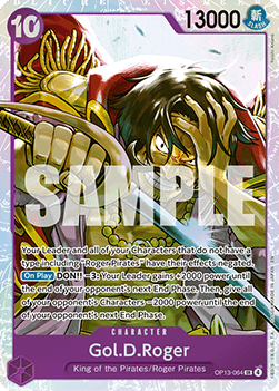 Gol.D.Roger (OP13-064) (V.1) - Carrying on his Will (Super Rare) [OP13-064] - Cards Beyond