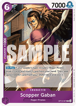 Scopper Gaban (OP13-067) - Carrying on his Will (Rare) [OP13-067] - Cards Beyond