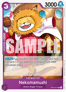 Nekomamushi (OP13-071) - Carrying on his Will (Uncommon) [OP13-071] - Cards Beyond