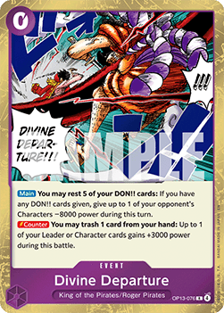 Divine Departure (OP13-076) (V.1) - Carrying on his Will (Rare) [OP13-076] - Cards Beyond