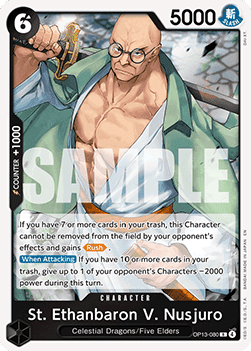 St. Ethanbaron V. Nusjuro (OP13-080) (V.1) - Carrying on his Will (Rare) [OP13-080] - Cards Beyond