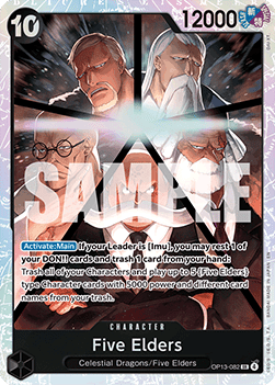 Five Elders (OP13-082) (V.1) - Carrying on his Will (Super Rare) [OP13-082] - Cards Beyond