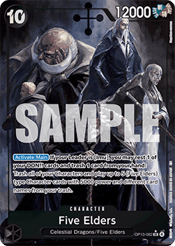 Five Elders (OP13-082) (V.2) - Carrying on his Will (Alternate Art) [OP13-082] - Cards Beyond