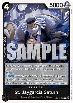 St. Jaygarcia Saturn (OP13-083) (V.1) - Carrying on his Will (Rare) [OP13-083] - Cards Beyond