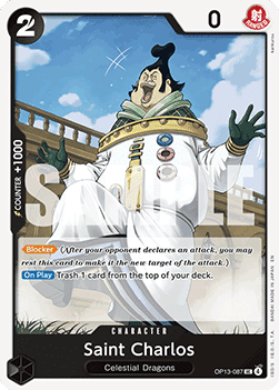 Saint Charlos (OP13-087) - Carrying on his Will (Uncommon) [OP13-087] - Cards Beyond