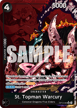 St. Topman Warcury (OP13-089) (V.2) - Carrying on his Will (Alternate Art) [OP13-089] - Cards Beyond