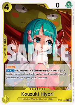 Kouzuki Hiyori (OP13-104) - Carrying on his Will (Rare) [OP13-104] - Cards Beyond