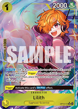 Lilith (OP13-113) (V.2) - Carrying on his Will (Alternate Art) [OP13-113] - Cards Beyond