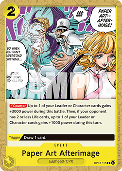 Paper Art Afterimage (OP13-115) - Carrying on his Will (Common) [OP13-115] - Cards Beyond