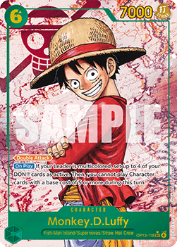 Monkey.D.Luffy (OP13-118) (V.2) - Carrying on his Will (Alternate Art) [OP13-118] - Cards Beyond