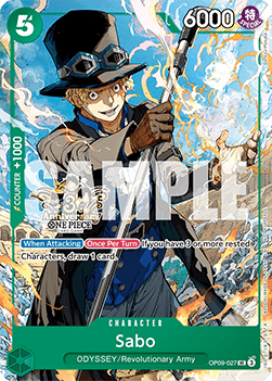 Sabo (OP09-027) (V.1) - Unnumbered Promos (Uncommon) [UP-OP09-027] - Cards Beyond
