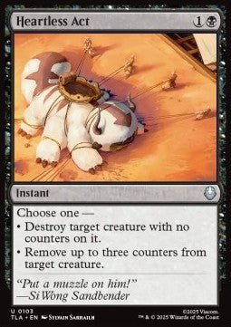 Heartless Act - Avatar: The Last Airbender (Uncommon) [TLA-103] - Cards Beyond