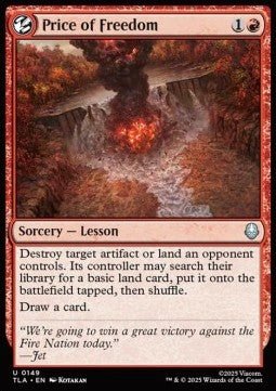 Price of Freedom - Avatar: The Last Airbender (Uncommon) [TLA-149] - Cards Beyond