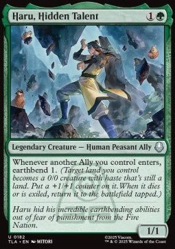 Haru, Hidden Talent - Avatar: The Last Airbender (Uncommon) [TLA-182] - Cards Beyond