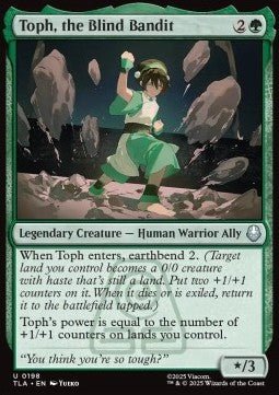 Toph, the Blind Bandit - Avatar: The Last Airbender (Uncommon) [TLA-198] - Cards Beyond