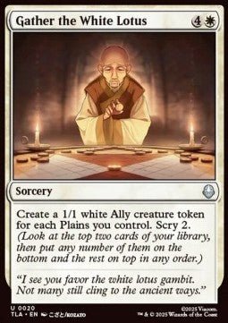 Gather the White Lotus - Avatar: The Last Airbender (Uncommon) [TLA-20] - Cards Beyond