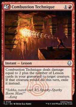 Combustion Technique - Avatar: The Last Airbender (Uncommon) [TLA-128] - Cards Beyond