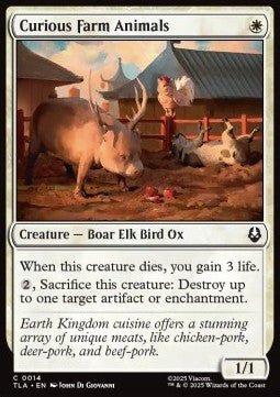 Curious Farm Animals - Avatar: The Last Airbender (Common) [TLA-14] - Cards Beyond