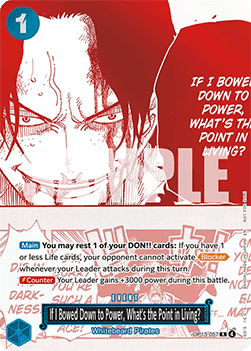 If I Bowed Down to Power, What's the Point in Living? (OP13-057) (V.1) - Unnumbered Promos (Rare) [UP-OP13-057] - Cards Beyond